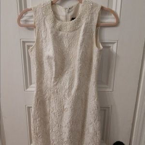 Carmen Marc Valvo off white dress